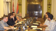 2 September 2013 The chairpersons of the Agriculture, Forestry and Water Management Committee and European Integration Committee in meeting with the representatives of the Alliance of Beekeeping Organisations of Serbia